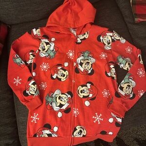 Disney Kids Hoodie with Minnie Mouse in Red